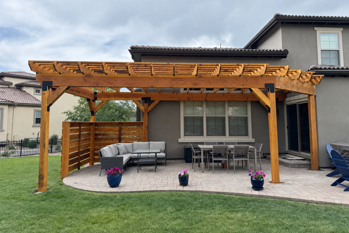 Pergola installation