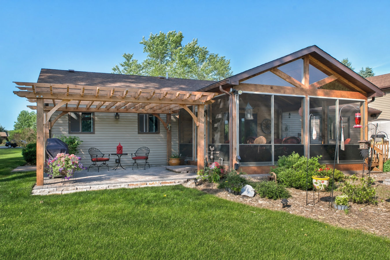 Screened-in porches and screened decks